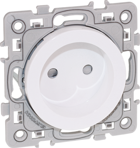 PRISE 2P SANS TERRE 16 A BLANCHE A GRIFFES SQUARE EUR'OHM
