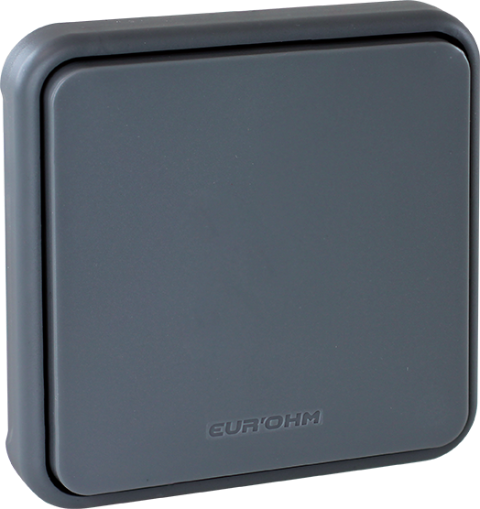 INTERRUPTEUR  VA ET VIENT 10A ENCASTRE IP55 OXXO GRIS EUR'OHM