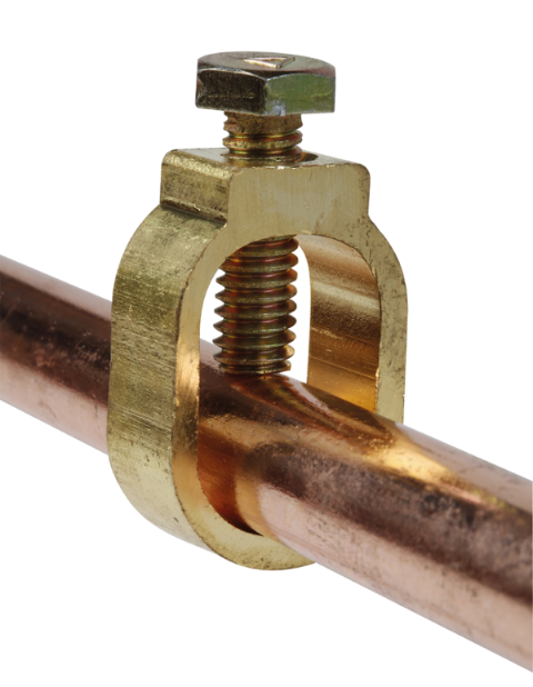 PIQUET DE TERRE CUIVRE 25µm, ROND Ø 13,7 mm  1 METRE EUR'OHM