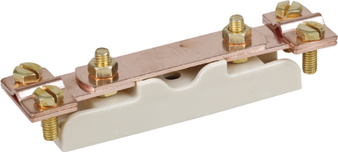 BARRETTE DE COUPURE DE TERRE BASSE CUIVRE  EUR'OHM