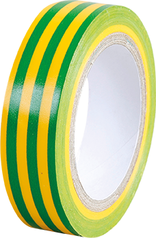RUBAN ISOLANT VERT/JAUNE 15 mm x 10 mètres  EUR'OHM