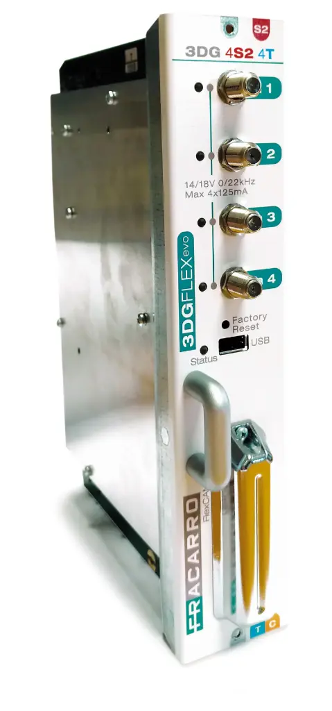 TRANSMODULATEUR QUAD DVB-S2 vers DVB-T ou DVB-C  FRACARRO