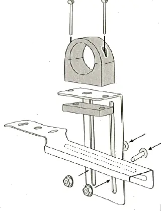 SUPPORT DOUBLE TETE 6° POUR P80APN FRACARRO