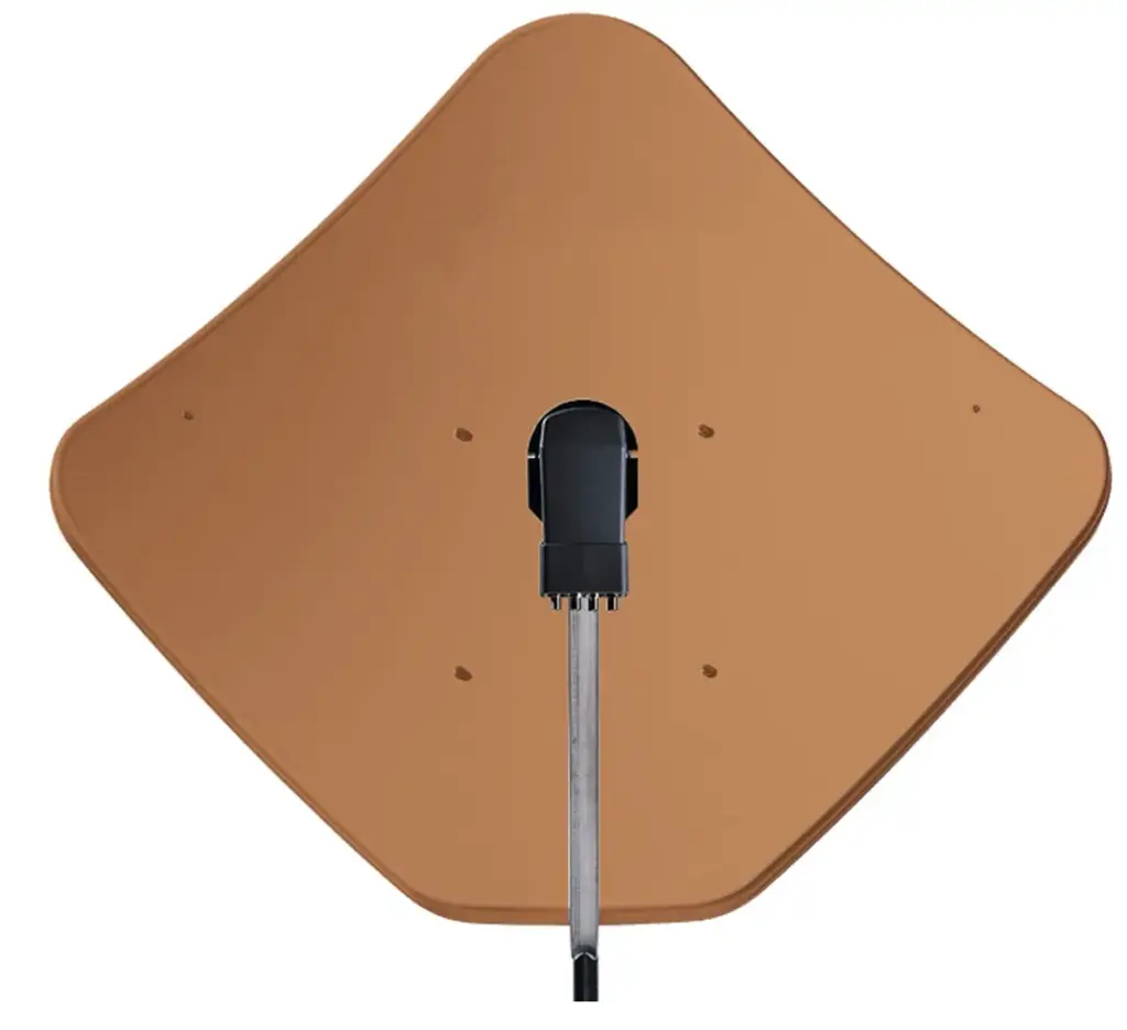 PARABOLE Ø 68 CM ACIER, ROUGE BRIQUE sans LNB FRACARRO