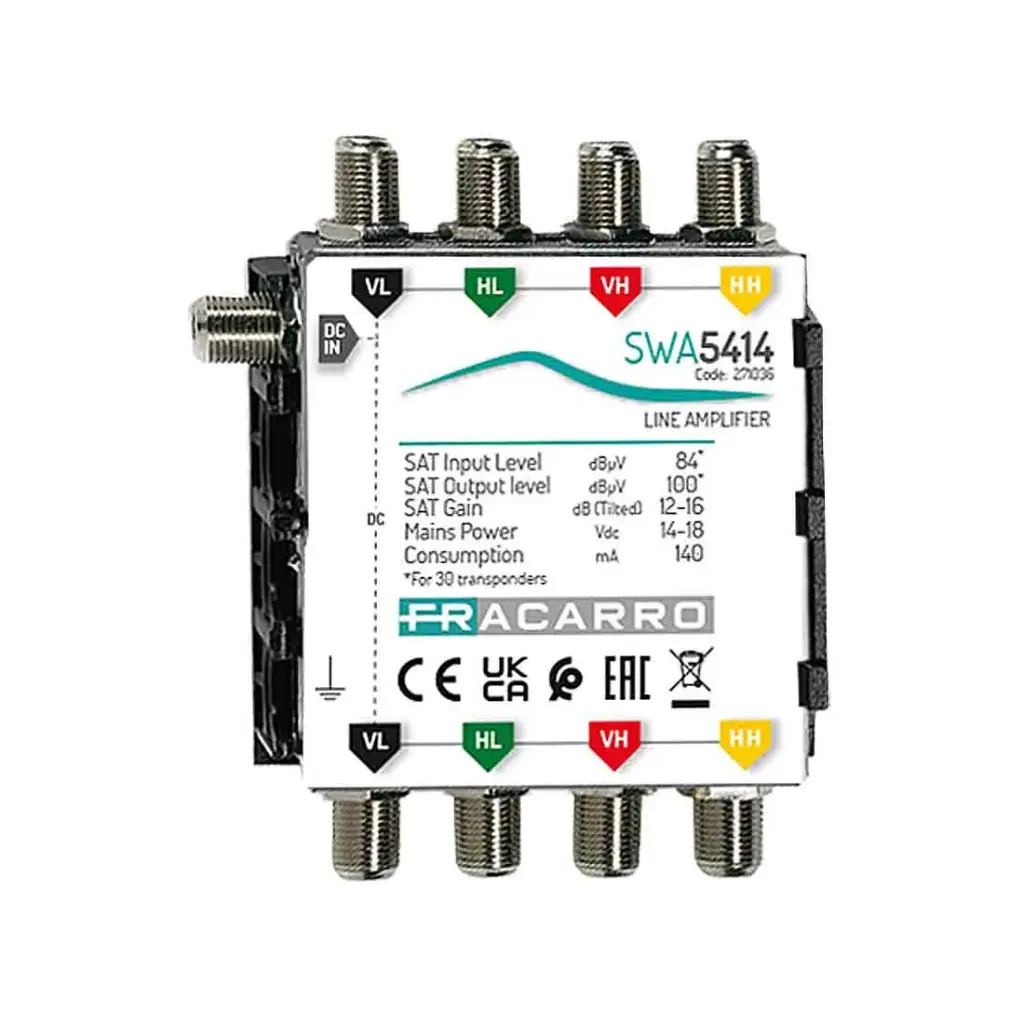 AMPLI DE TETE 4 VOIES  16 dB FRACARRO