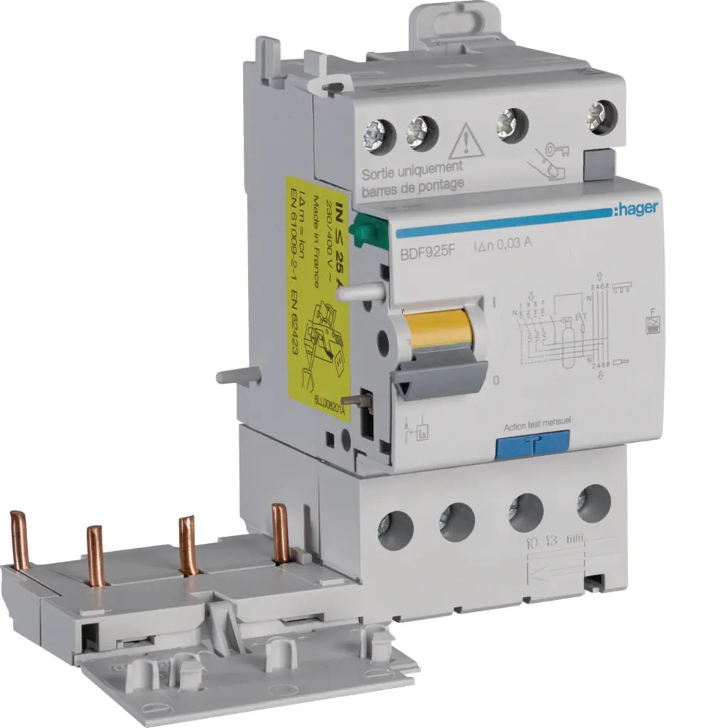 BLOC DIFFERENTIEL DS 3P+N 25A 30MA F