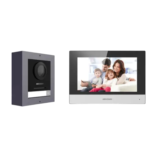 KIT PORTIER VIDEO IP HIKVISION