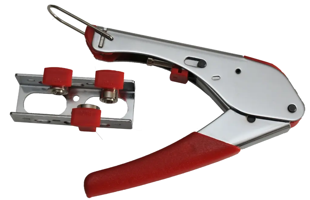 PINCE A COMPRESSION POUR FICHE BNC DROITE ELBAC