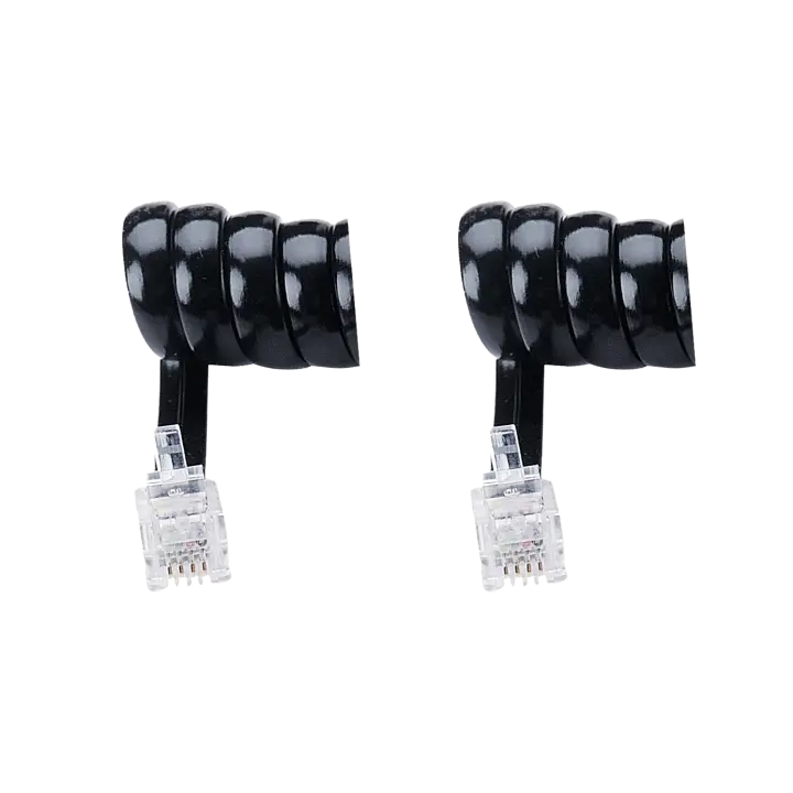 CORDON RJ9  SPIRALE Mâle  / Mâle - BLANC  2 M  ERARD CONNECT