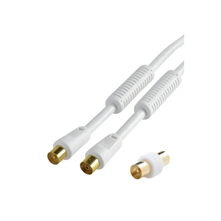 CORDON TV 9.52 - 19 VATC - FILTRE - Mâle  /Femelle 5 M + Adapt.