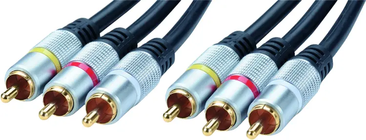 CORDON 3 RCA AUDIO VIDEO Mâle / Mâle 3 M  ERARD CONNECT