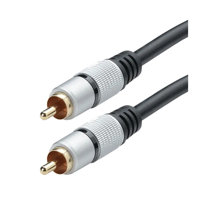 CORDON 1 RCA VIDEO Mâle / 1 RCA VIDEO Mâle 75 OHMS  1,5 M