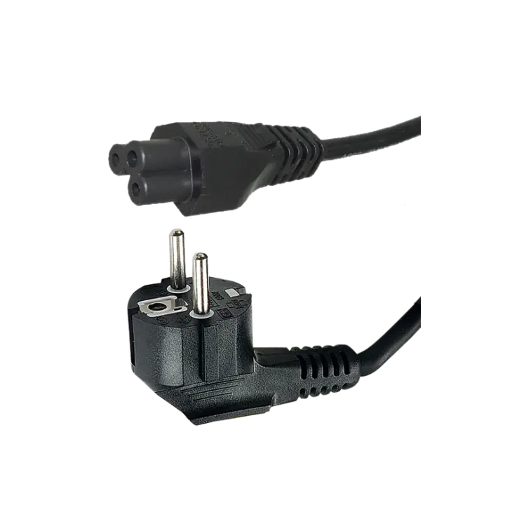 CORDON D'ALIMENTATION PC PORTABLE - 2 POLES M/IEC C5 FEM. 2M 
