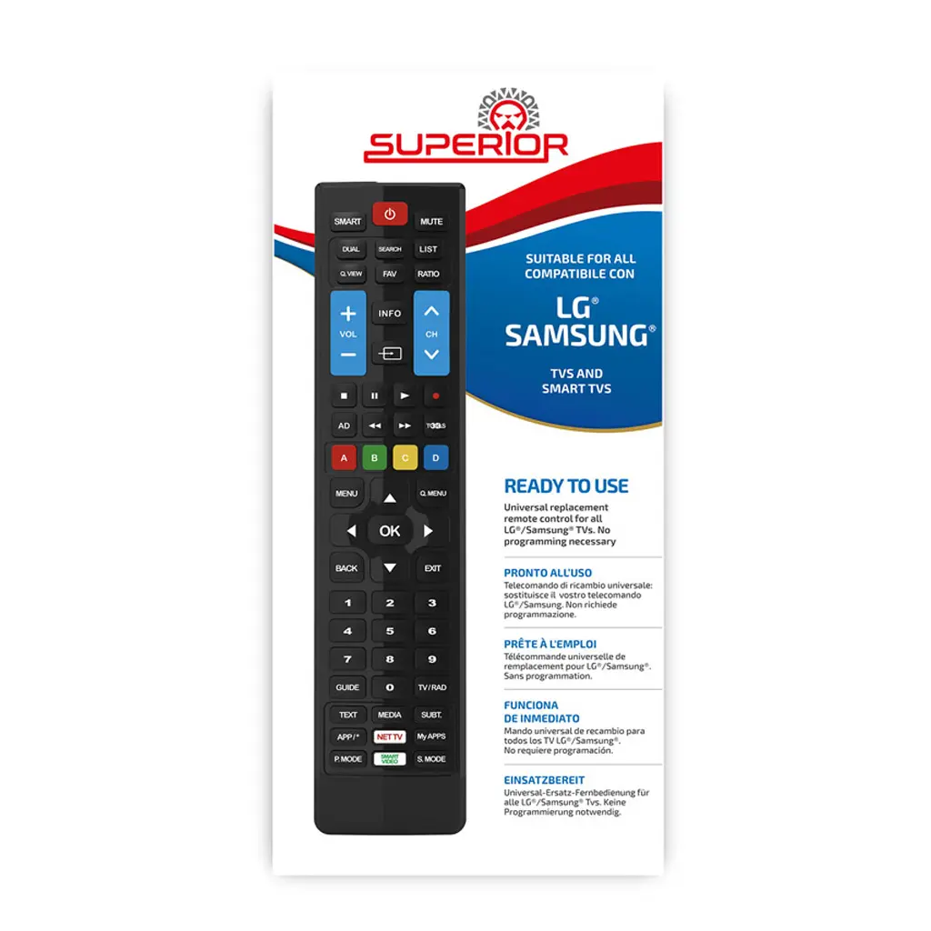 TELECOMMANDE UNIVERSELLE POUR TV SAMSUNG ET LG SANS PROG. NI CODE MBG
