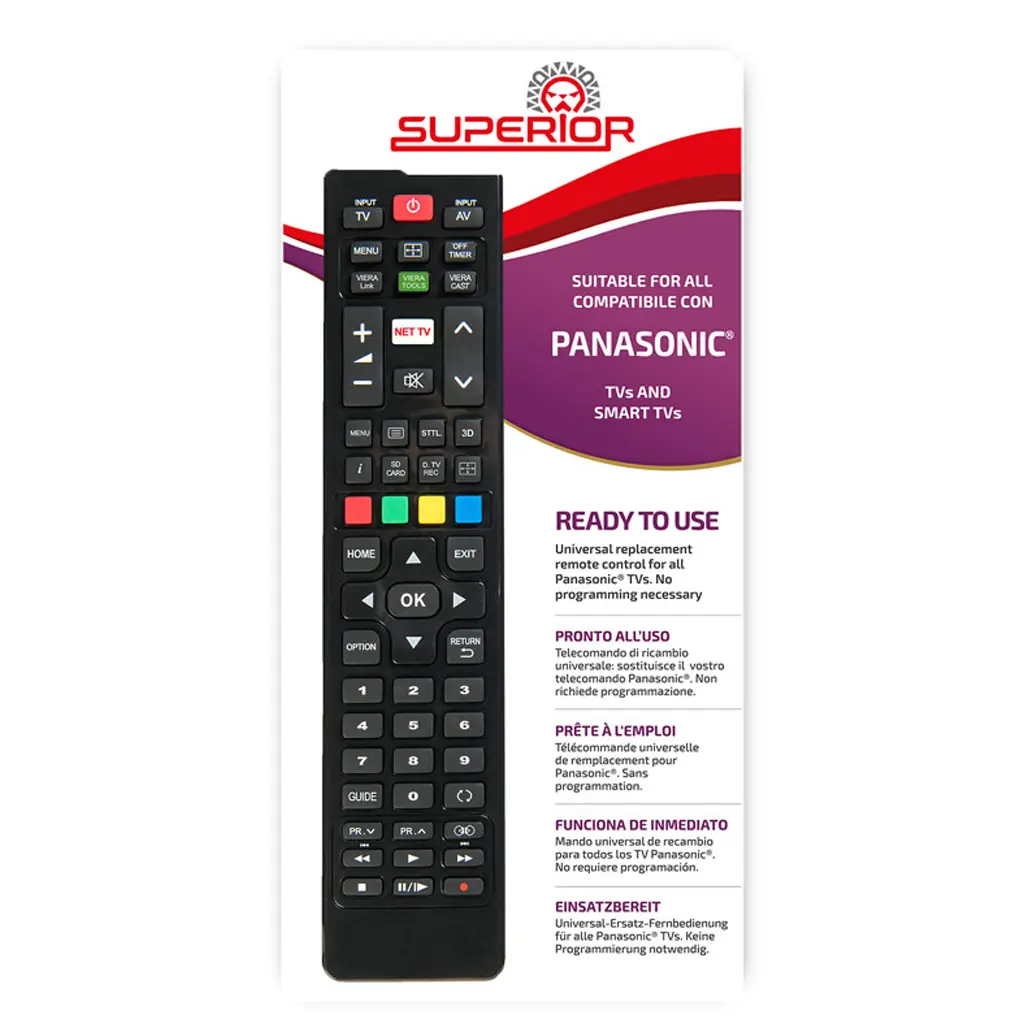 TELECOMMANDE UNIVERSELLE POUR TV PANASONIC SANS PROG. NI CODE MBG