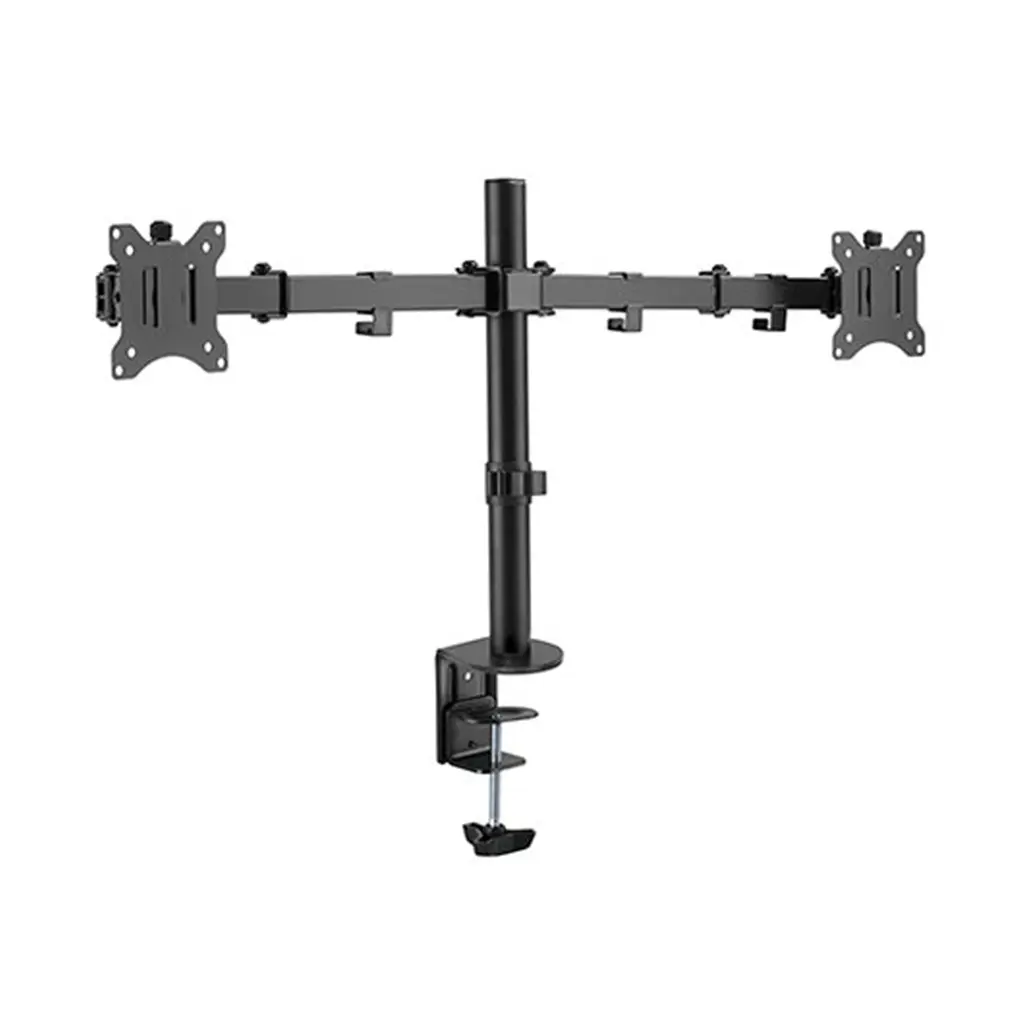 SUPPORT DE BUREAU A PINCE POUR  2 ECRANS DE 17 A 32" MBG