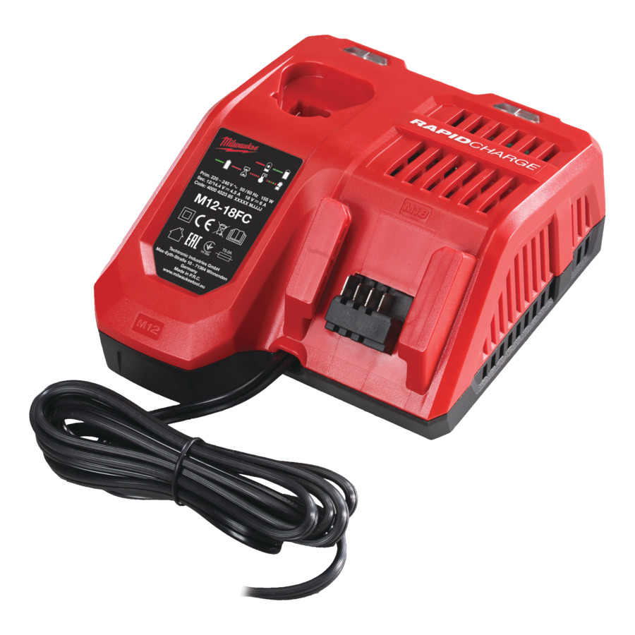 CHARGEUR RAPIDE 12 & 18 VOLTS M12-18 FC MILWAUKEE