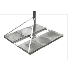 ROOF PALETTE 6 DALLES 50*50 + MAT DE 2 M Ø 60 mm OPTEX