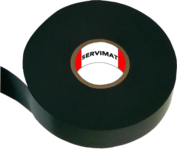 ROULEAU DE SABA PVC 19 mm x 20 M NOIR SERVIMAT