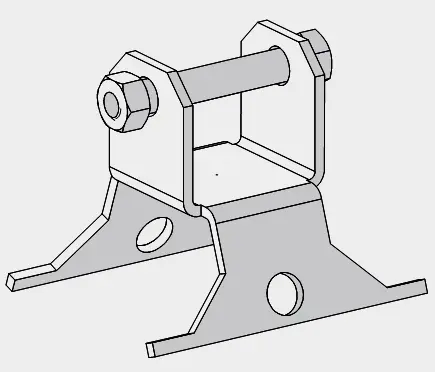 PYLÔNE 180 BASE ARTICULÉE SCELLER RPR TELEVES