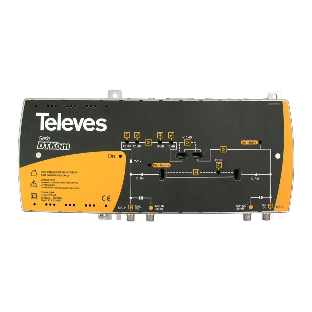 AMPLIFICATEUR C3 gain 44dB Ns 120dB  220V VR ACTIVE 5-65 TELEVES