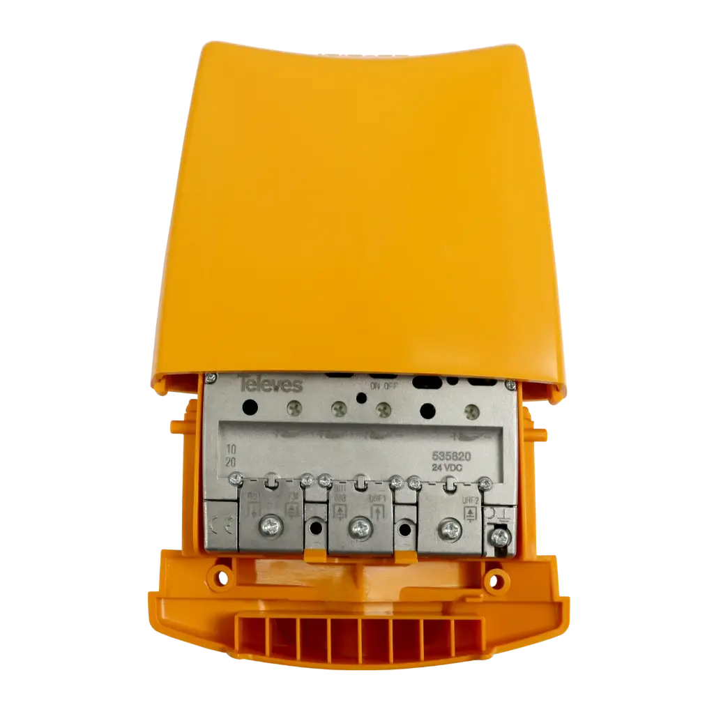 PREAMPLI 4 ENTREES BIII/DAB(10-25dB)FM(-5-15dB)UHF1/UHF2(23-38dB) 24V