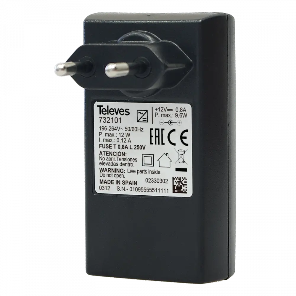 ALIMENTATION 230 Vac 12 Vdc  0.8A Nevoswitch TELEVES