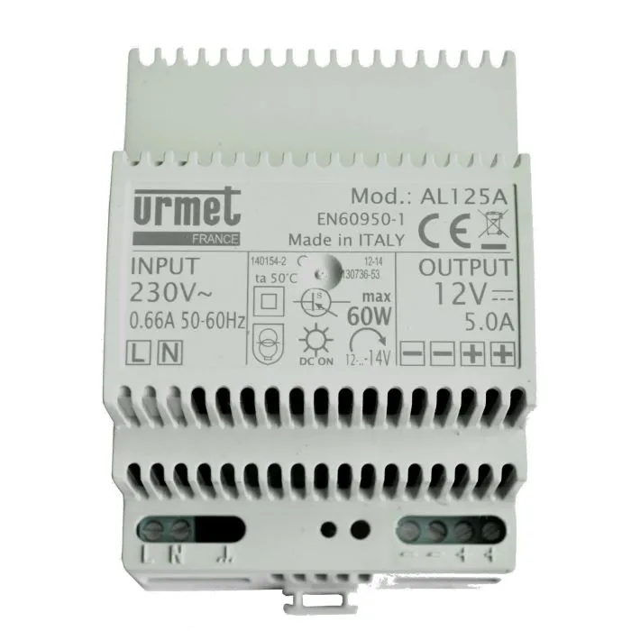 ALIMENTATION 12V5A REGULEE 4 MODULES URMET