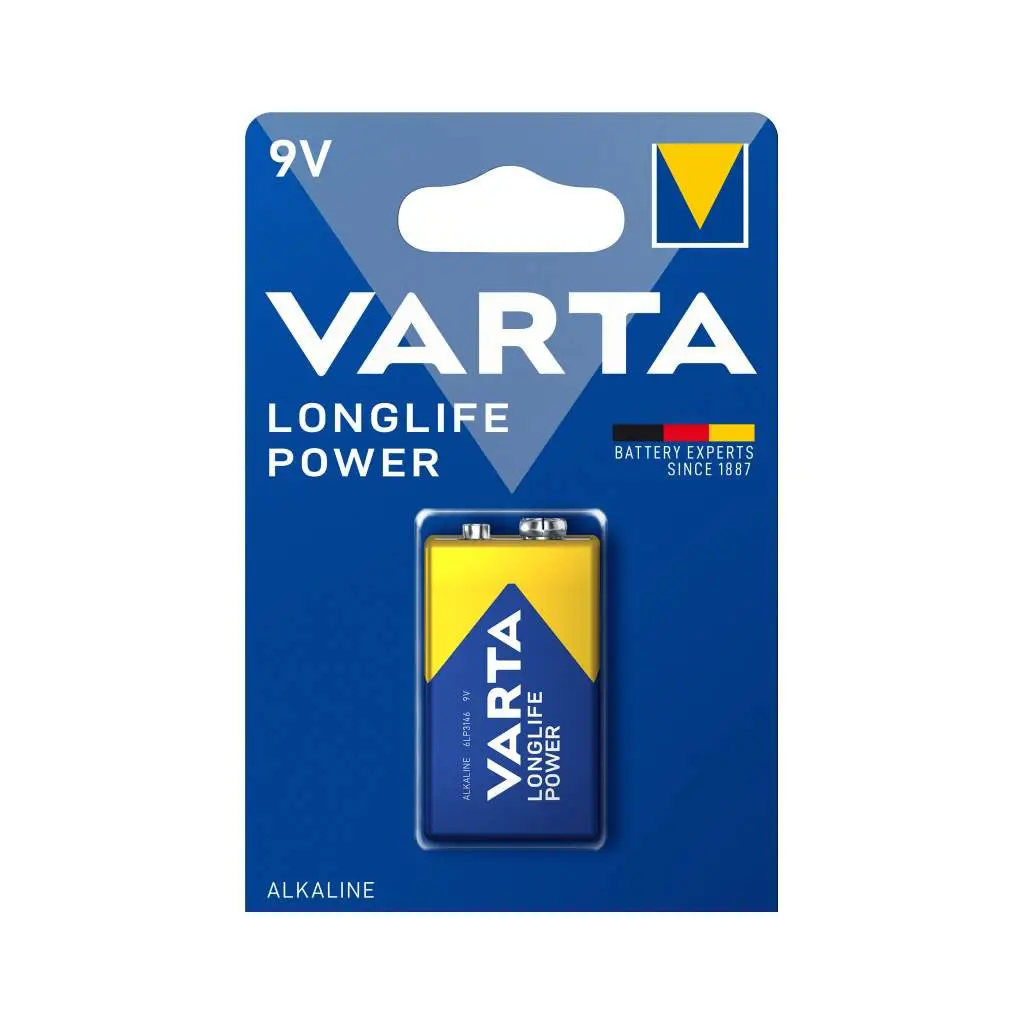 BLISTER 1 PILE HIGH ENERGY 9V VARTA