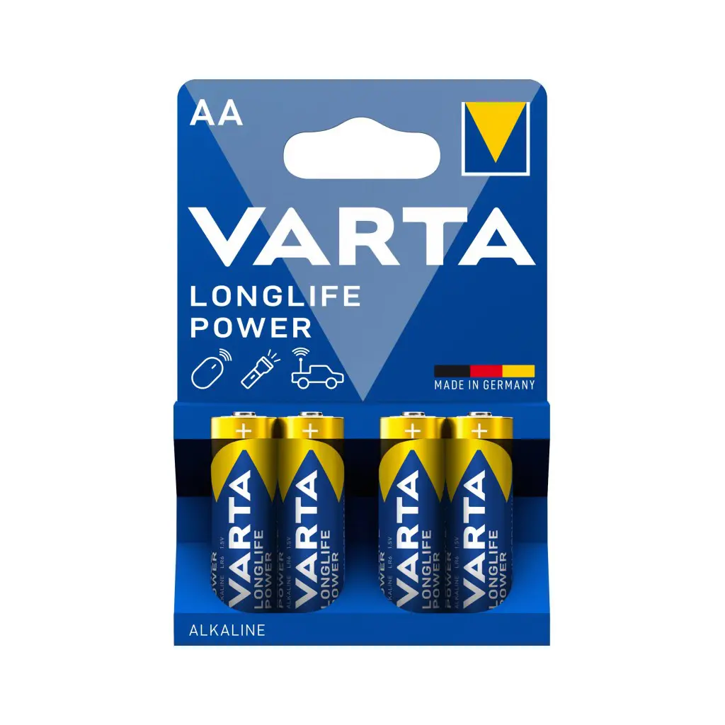 BLISTER DE 4 PILES HIGH ENERGY AA/LR6 VARTA