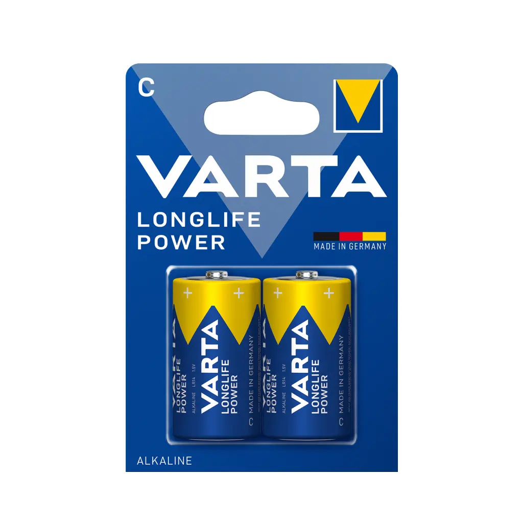 BLISTER DE 2 PILES HIGH ENERGY C/LR14 VARTA