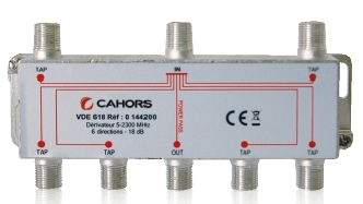 DERIVATEUR 6 VOIES -25 dB CAHORS