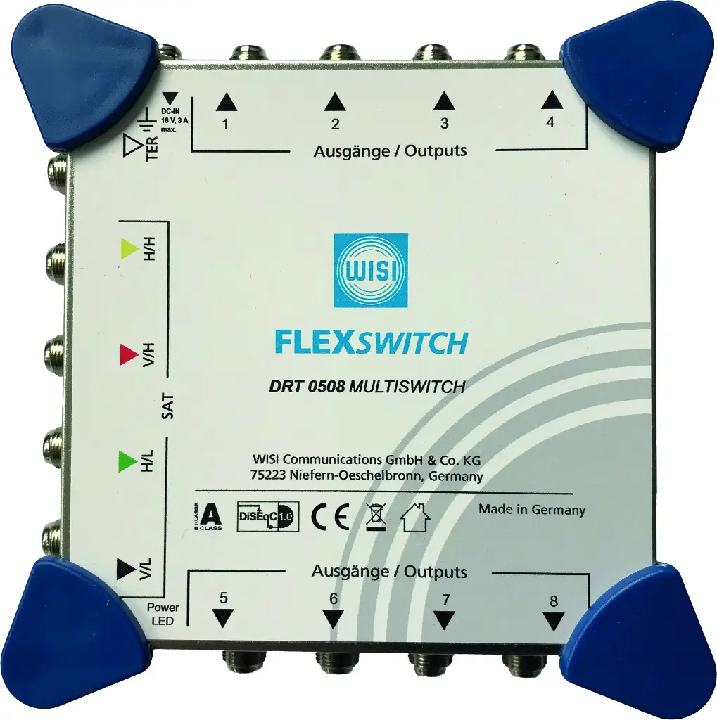 MULTISWITCH AUTONOME 5 ENTREES / 8 SORTIES WISI