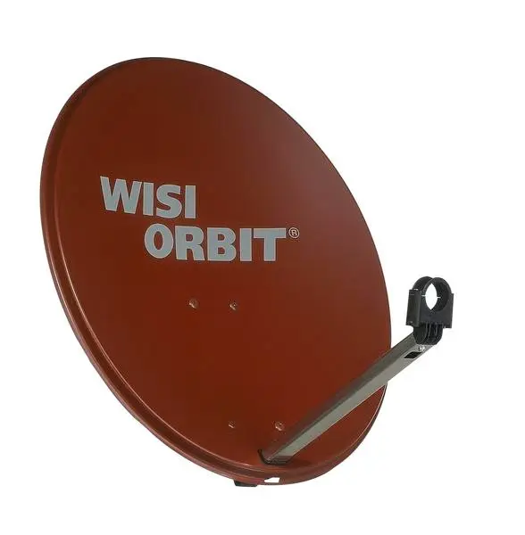 PARABOLE Ø 60 CM ALU ROUGE sans LNB WISI