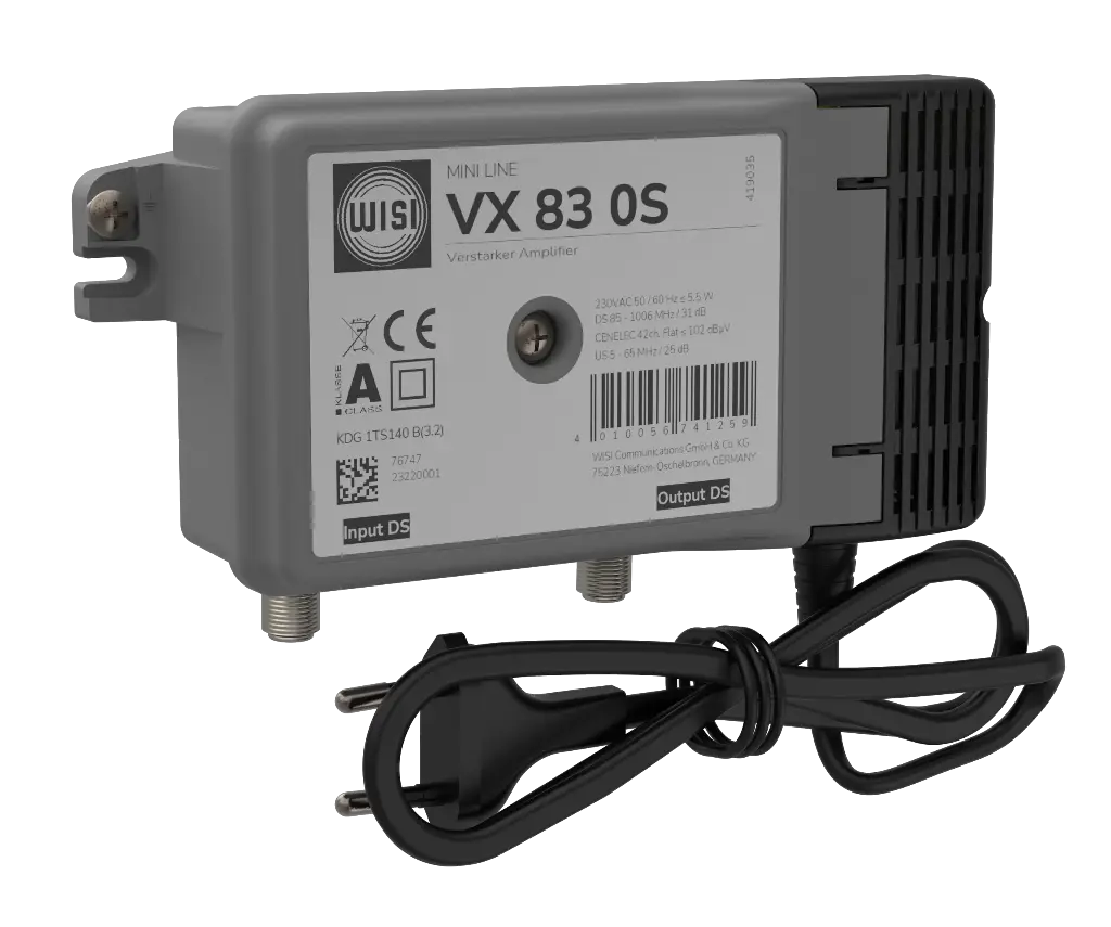 Ampli C3 -85-1006Mhz-VR 5-65MHz-Gain penté : 28-31dB- Ns:120dBµV WISI