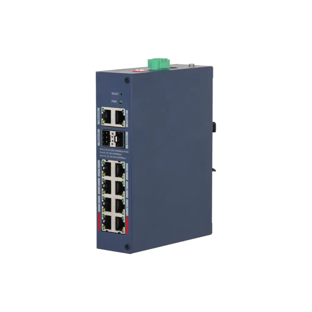 SWITCH 8 PORTS POE 10/100/1000 Mbps + 2 Port 10/100/1000 Mbps (uplink)- 2 PORTS SFP(uplink) - MANAGEABLE DAHUA  (copie)