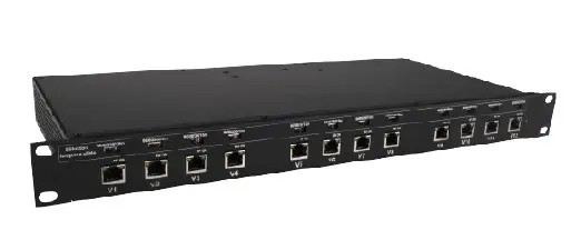 SWITCH TV 19" -1U - 12 PORTS RJ 45  FRACARRO