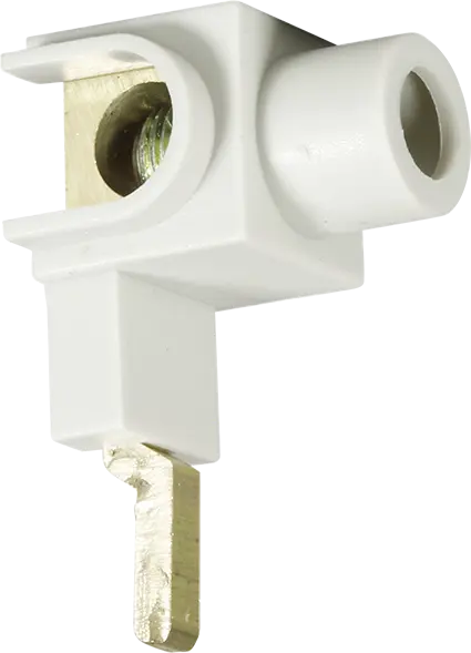 Borne à vis simple 1P pour alimentation d’une rangée de modulaire • Courant max 63A • Tension d’isolement 400V AC EUR'OHM 