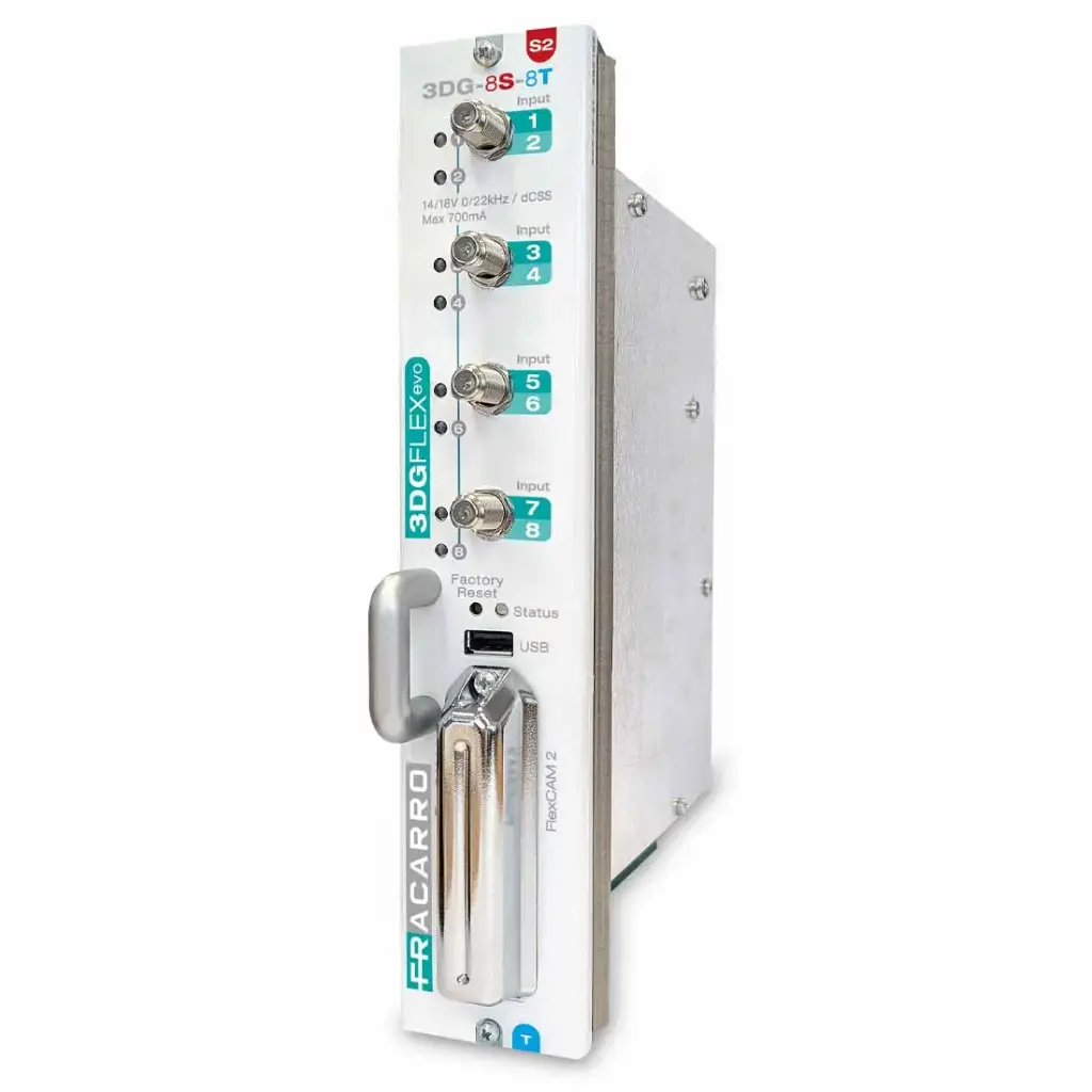 TRANSMODULATEUR OCTO DVB-S2 vers DVB-T   FRACARRO 