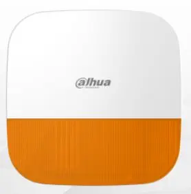 SIRENE EXTERIEURE SANS FILS, IP65, 110 dB ORANGE DAHUA