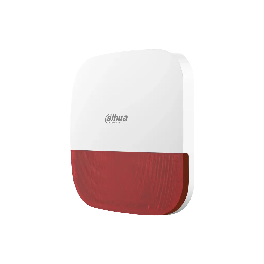 SIRENE EXTERIEURE SANS FILS, IP65, 110 dB RED DAHUA
