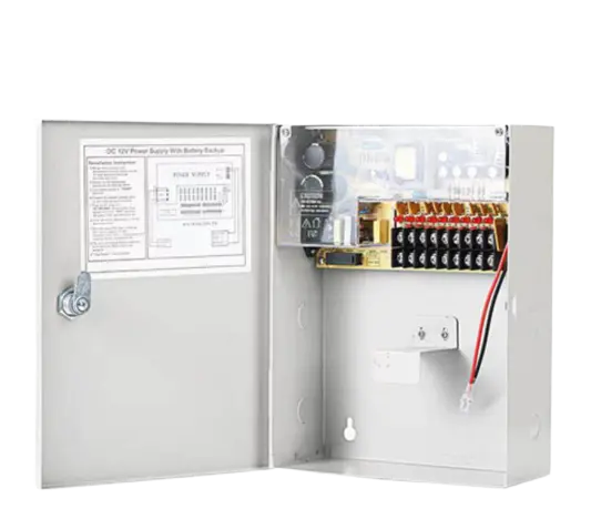 ARMOIRE ALIMENTATION 12V 10A DC  - 9 SORTIES 10A SECOURUE 