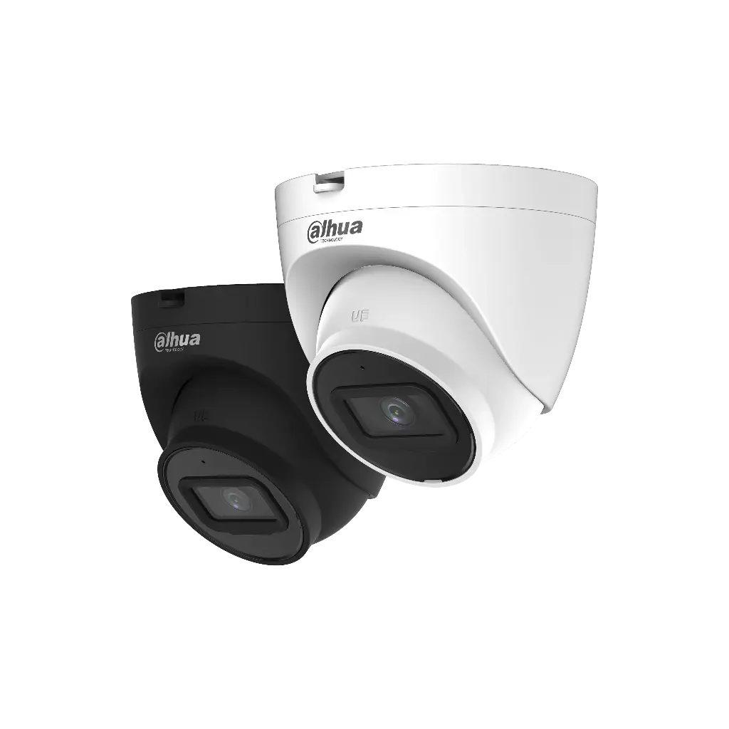 CAMERA DOME IP 5MP 2.8mm OBJ. FIXE POE, IR 30m WIZSENSE NOIRE DAHUA