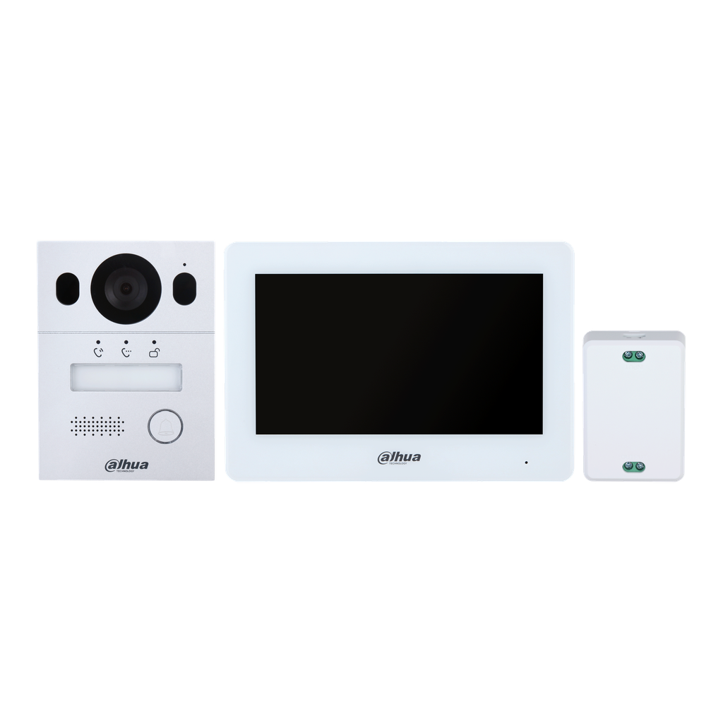 KIT PORTIER HYBRIDE WIFI  VIDEO 2 FILS MONTAGE SAILLIE DAHUA