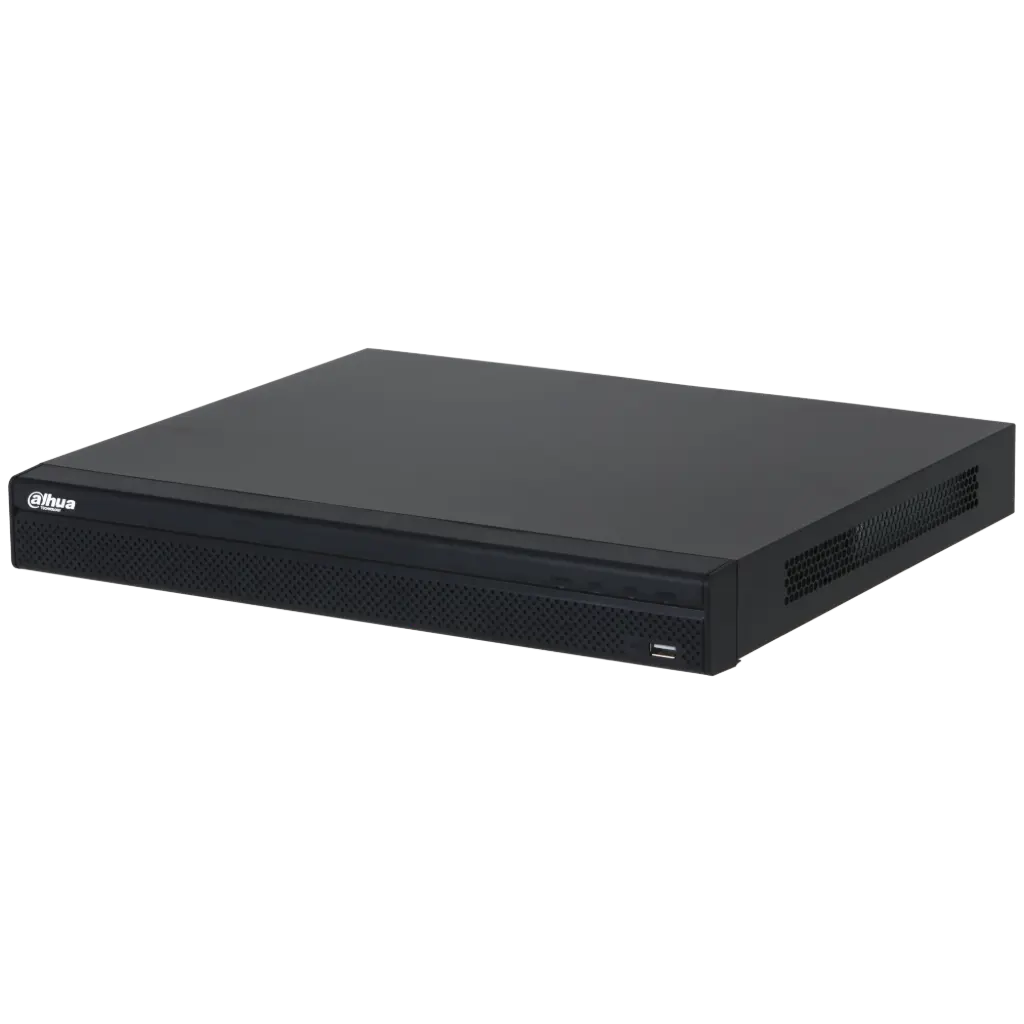 NVR 16 ENTREES POE JUSQU'A 12MP, SUPPORTE 2 HDD, SMD+ DAHUA