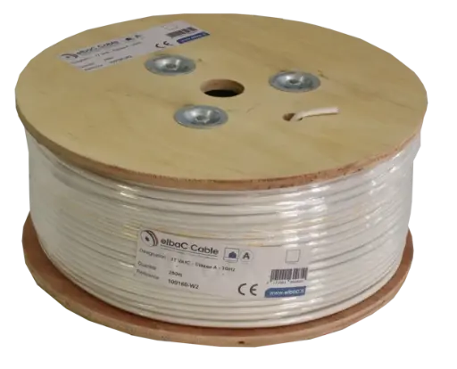 [ELB17VATC_X250] CABLE COAXIAL Ø 6,8 mm 17VATC cl A - 3 GHz BLANC - TOURET 250 m ELBAC