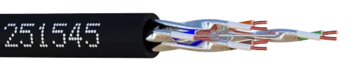 [ELB251545-W1] CABLE U/FTP CAT 6A 650MHz INT/EXT (BOBINE BOIS 100M) ELBAC
