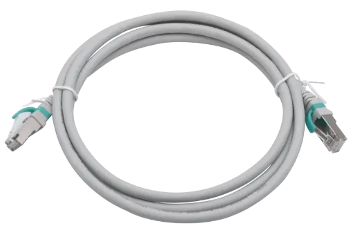 [ELB261644-X001] CORDON S/FTP CAT6A PATCH LSZH GRIS CLIP VERT 1m ELBAC