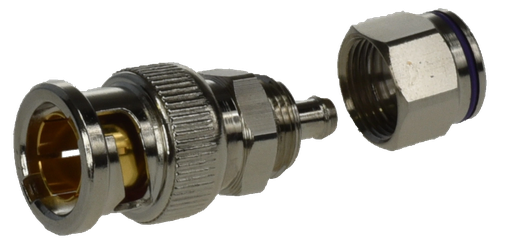 [ELBBNC/SSO-IDEF61] CONNECTEUR BNC MALE A COMPRESSION SANS OUTIL POUR IDEF 61 (969181) ELBAC