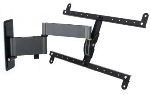 [ERA48360] SUPPORT MURAL INCLI. à -25° et ORIENT. à ± 180° 2 BRAS 538 mm P/40-75